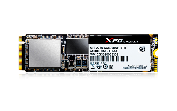 ADATA XPG SX8000 M.2 2280 512GB SSD NVMe PCI-Express Gen 3.0 x4 (ASX8000NP-512GM-C) 817MC